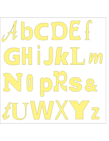 Alfabet Abecadło Litery 3D – Ścianę Dzieci Pokoju Szkoły