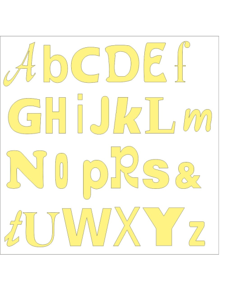 Alfabet Abecadło Litery 3D – Ścianę Dzieci Pokoju Szkoły