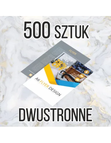 Ulotki A4 500 sztuk z Nadrukiem Reklamowy + Projekt