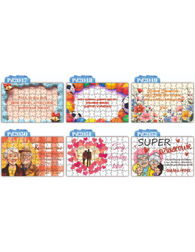 Puzzle z własnym nadrukiem – personalizacja  Prezent  Dzień Babci Dziadka
