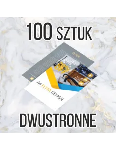Ulotki A5 100 sztuk z Nadrukiem Reklamowy + Projekt