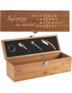Zestaw Upominkowy DO WINA Prezent Z Twoim Projektem GRAFIKĄ