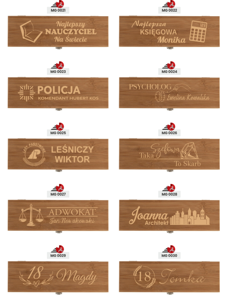Twoja GRAFIKA Zestaw Bambusowy do Wina 4 w 1 GADŻET Kuchnia LOGO