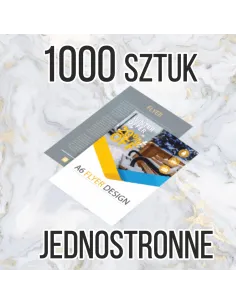 Ulotki A5 1000 sztuk z Nadrukiem Reklamowy + Projekt