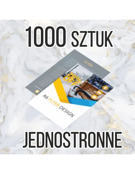 Ulotki A5 1000 sztuk z Nadrukiem Reklamowy + Projekt