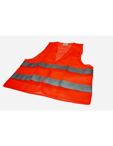 Kamizelka Odblaskowa z Nadrukiem Reklamowym logo Tył