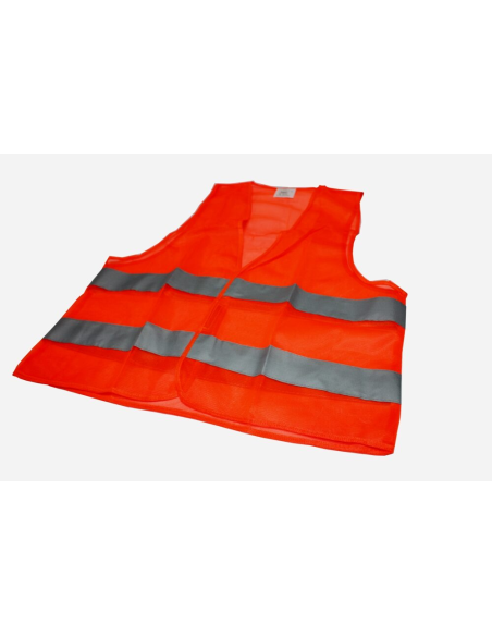 Kamizelka Odblaskowa z Nadrukiem Reklamowym logo Tył