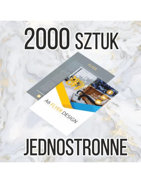 Ulotki A5 2000 sztuk z Nadrukiem Reklamowy + Projekt