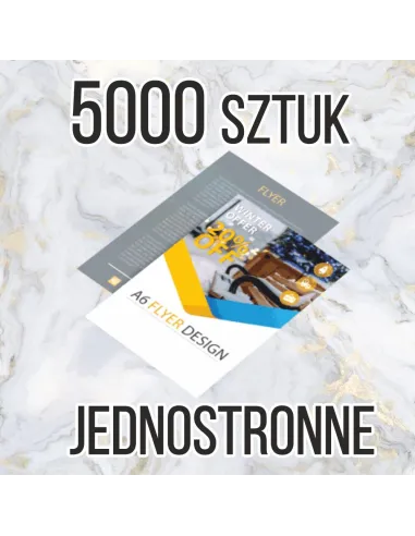 Ulotki A5 5000 sztuk z Nadrukiem Reklamowy + Projekt