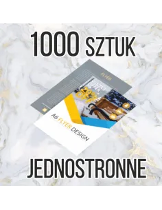 Ulotki A6 1000 sztuk z Nadrukiem Reklamowy + Projekt