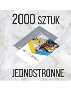 Ulotki A6 2000 sztuk z Nadrukiem Reklamowy + Projekt