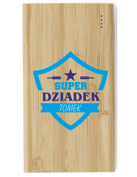 Power bank 8000 mAh personalizowany trwały NADRUK UV Prezent 50 szt 