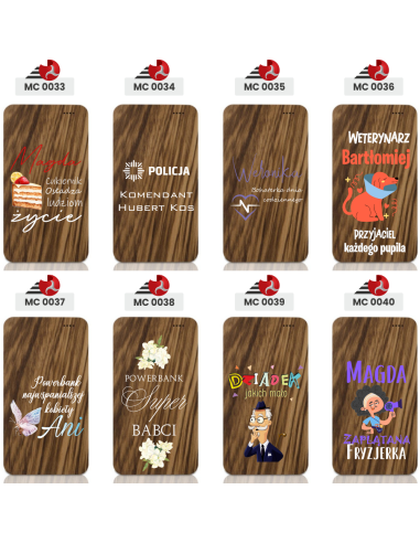 PERSONALIZOWANY powerbank Prezent Upominek z TWOJĄ GRAFIKĄ Twoje LOGO