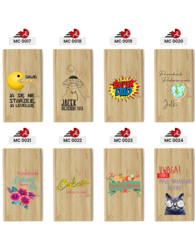 Power bank reklamowy 8000 mAh Nadruk UV logo Gadżet firmowy 100 szt 