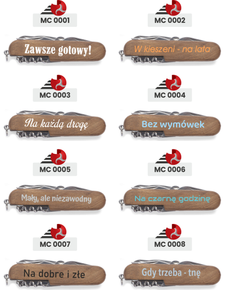 Scyzoryk z ZABAWNYM nadrukiem UV z Napisem Dowolnym Prezent DLA NIEGO