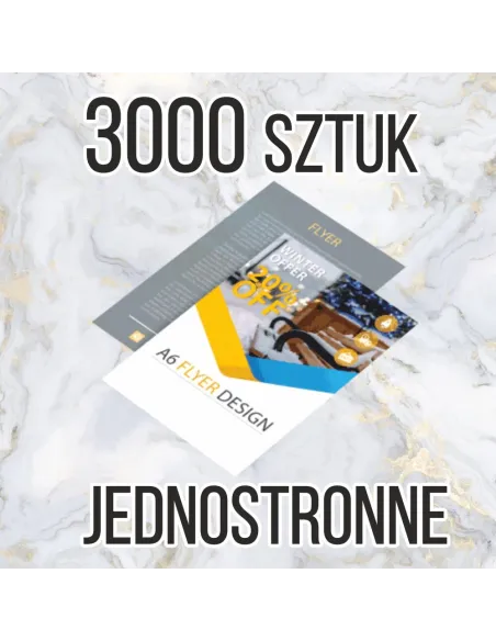 Ulotki Dl 1/3a4 3000 z Nadrukiem Reklamowy 3000 sztuk
