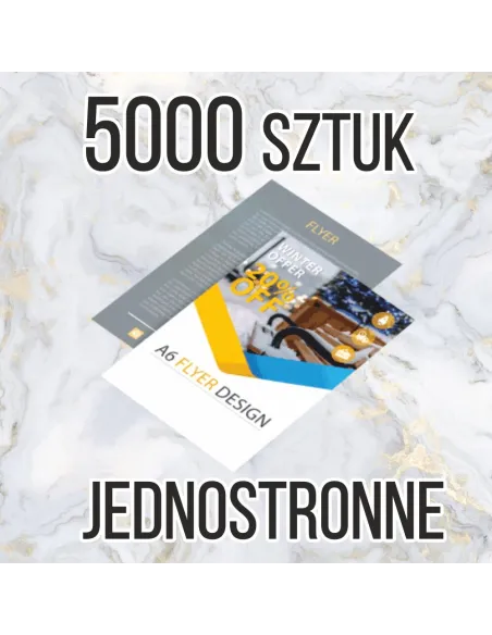 Ulotki Dl 1/3a4 5000 z Nadrukiem Reklamowy 5000 sztuk