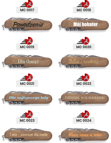 Prezent Dzień CHŁOPAKA Scyzoryk z Dowolną Grafiką Napisem Upominek Gadżet