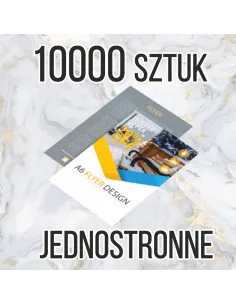 Ulotki Dl 1/3a4 10000 z Nadrukiem Reklamowy 10000 sztuk