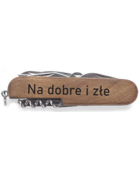 Metalowy Scyzoryk Funkcjonalny NA wyjazd Prezent z LOGO z własną GRAFIKĄ