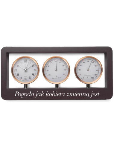 STACJA POGODY gadżet do domu prezent z twoim nadrukiem tekstem logo