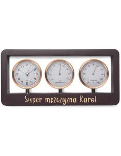 Stacja pogody z TWOIM LOGO nadrukiem UV dowolny wzór napis imię
