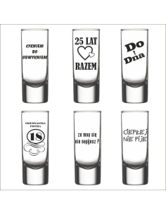 Kieliszek do Wódki – Grawerem Prezent Upomine Dedykacją