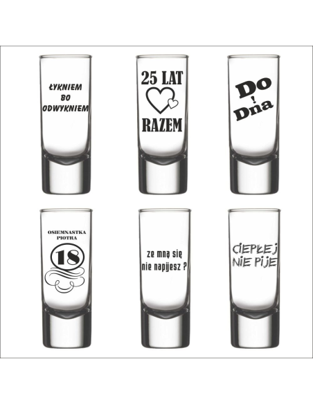 Kieliszek do Wódki – Grawerem Prezent Upomine Dedykacją