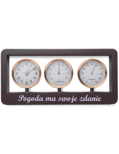 Prezent Stacja pogody na biurko z twoim dowolnym nadrukiem imieniem tekstem