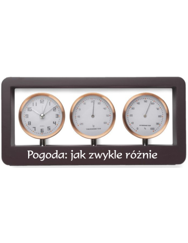 Prezent Stacja pogody na biurko z twoim dowolnym nadrukiem imieniem tekstem
