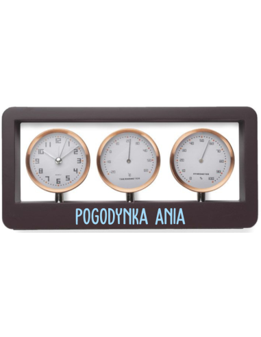 Stacja pogody z TWOIM LOGO nadrukiem UV dowolny wzór napis imię