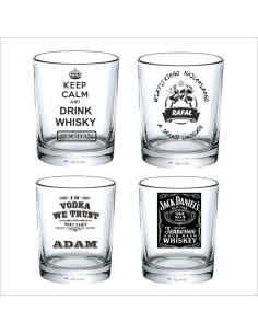 Szklanka do Whisky z Dedykacją Tekstem Napisem Grawerem