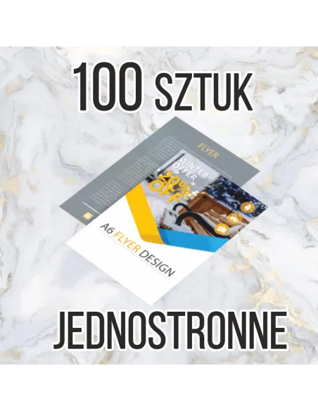 Ulotki A5 100 sztuk + Projekt z Nadrukiem Reklamowy