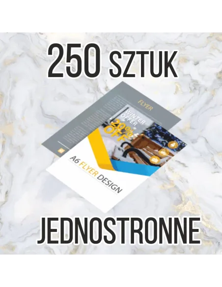 Ulotki A5 250 sztuk + Projekt z Nadrukiem Reklamowy