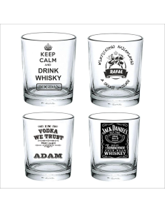 Zestaw 4 Szklanek Whisky Grawerem Napisem Datą Dedykacją