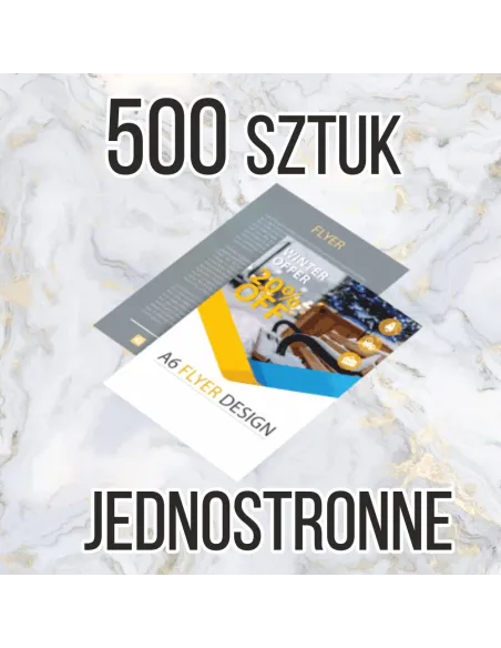 Ulotki A5 500 sztuk + Projekt z Nadrukiem Reklamowy