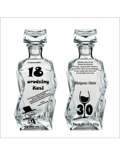 Karafka Dedykacją Grawerem Pomysł Prezent Personalizowany