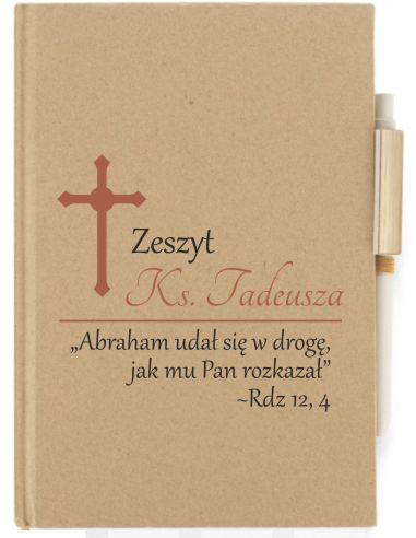 Notes A5 KOLOROWY NADRUK planer prezent dla księdza duży wybór notatnik