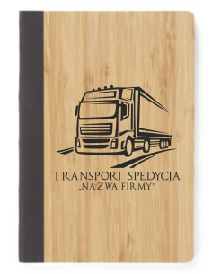 Notatnik A5 zawody TRANSPORT SPEDYCJA twój nadruk napis nazwa firmy