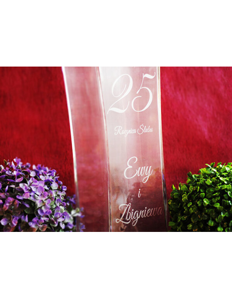 Wazon – Dla Rodziców Duży Elegancki Nadrukiem Dedykacją