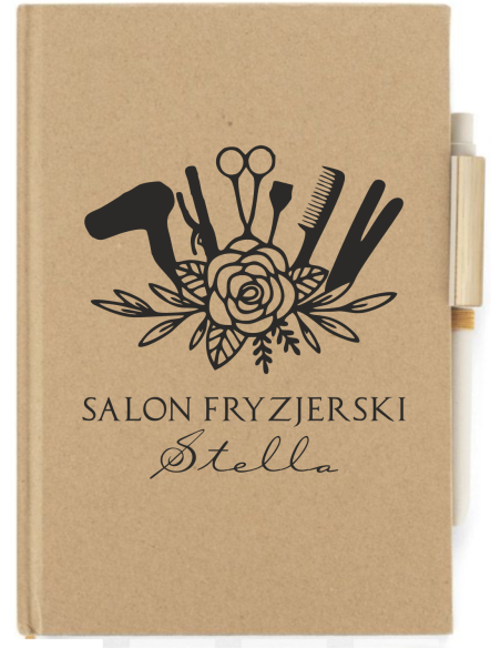Notes A5 + długopis różne wzory nadruk uv twoje imię DLA STYLISTKI RZĘS