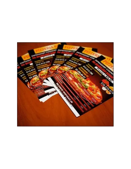 Ulotki A6 250 sztuk + Projekt z Nadrukiem Reklamowy