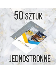 Ulotki Dl – 1/3a4 50 sztuk + Projekt z Nadrukiem Reklamowy