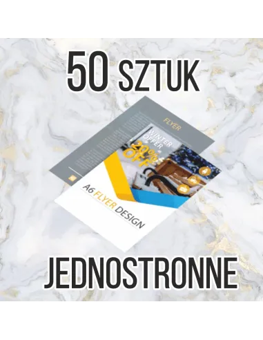 Ulotki Dl – 1/3a4 50 sztuk + Projekt z Nadrukiem Reklamowy