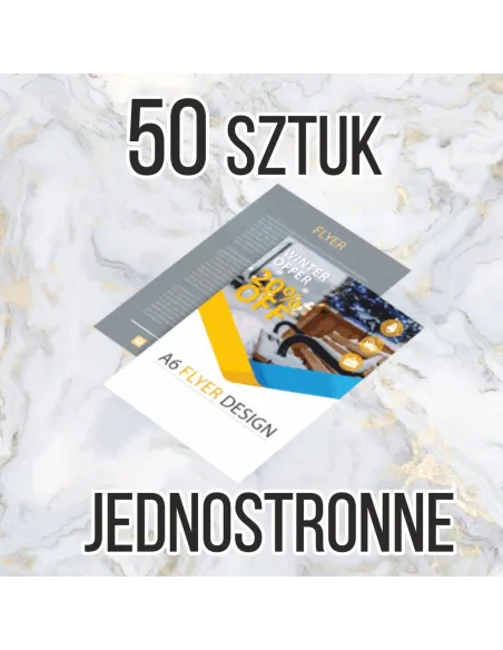 Ulotki Dl – 1/3a4 50 sztuk + Projekt z Nadrukiem Reklamowy
