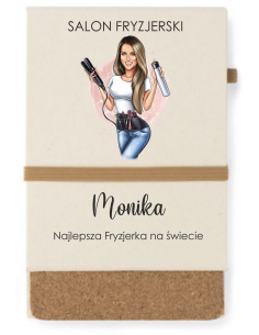NOTES A6 kieszonkowy z nadrukiem uv DLA FRYZJERKI Z IMIENIEM