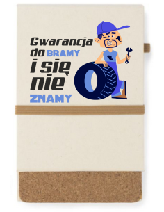NOTATNIK A6 prezent dla mechanika personalizowany notes Z TWOIM NADRUKIEM