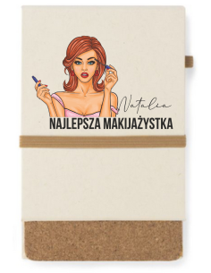 Notes A6 personalizowany prezent dla makijażystki z imieniem