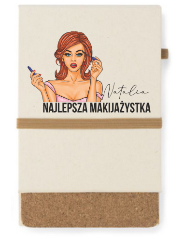 Notes A6 personalizowany prezent dla makijażystki z imieniem