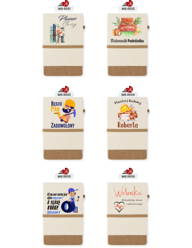 NOTATNIK A6 prezent dla mechanika personalizowany notes Z TWOIM NADRUKIEM